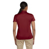 Harriton Women's Maroon Double Mesh Polo