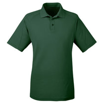 Harriton Men's Dark Green 3.8 oz. Polytech Mesh Insert Polo