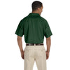 Harriton Men's Dark Green 3.8 oz. Polytech Mesh Insert Polo