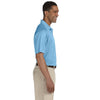 Harriton Men's Light Blue 3.8 oz. Polytech Mesh Insert Polo