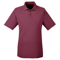 Harriton Men's Maroon 3.8 oz. Polytech Mesh Insert Polo
