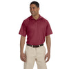 Harriton Men's Maroon 3.8 oz. Polytech Mesh Insert Polo