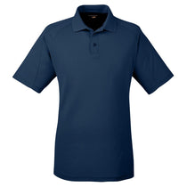 Harriton Men's Navy 3.8 oz. Polytech Mesh Insert Polo