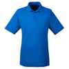 Harriton Men's True Royal 3.8 oz. Polytech Mesh Insert Polo