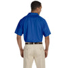 Harriton Men's True Royal 3.8 oz. Polytech Mesh Insert Polo