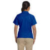 Harriton Women's True Royal 3.8 oz. Polytech Mesh Insert Polo