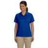 Harriton Women's True Royal 3.8 oz. Polytech Mesh Insert Polo