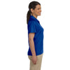 Harriton Women's True Royal 3.8 oz. Polytech Mesh Insert Polo