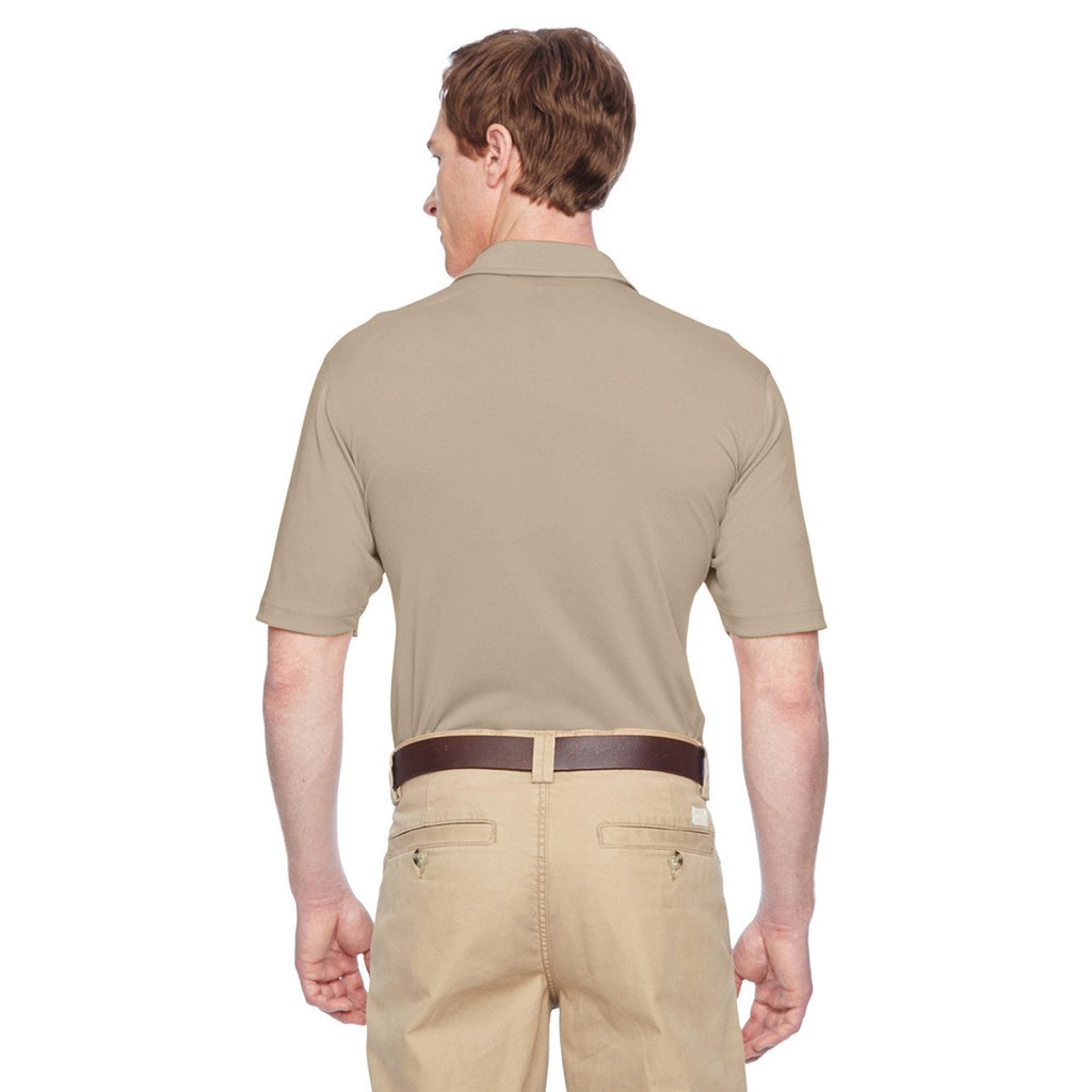 Harriton Men's Khaki Cayman Performance Polo