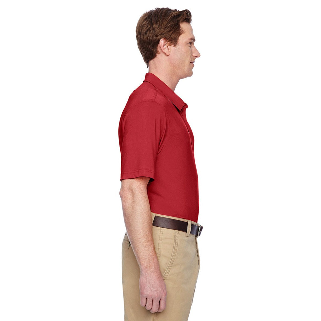 Harriton Men's Parrot Red Cayman Performance Polo