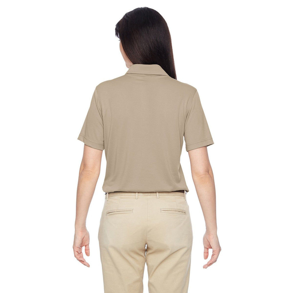 Harriton Women's Khaki Cayman Performance Polo