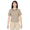 Harriton Women's Khaki Cayman Performance Polo