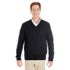 Harriton Men's Black Pilbloc V-Neck Sweater