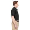 Harriton Men's Black Advantage Snap Closure Short-Sleeve Shirt