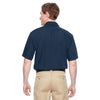 Harriton Men's Dark Navy Advantage Snap Closure Short-Sleeve Shirt