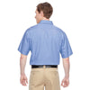 Harriton Men's Industry Blue Advantage Snap Closure Short-Sleeve Shirt