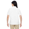 Harriton Women's White Advantage Snap Closure Short-Sleeve Shirt