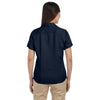 Harriton Women's Navy Bahama Cord Camp Shirt