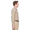 Harriton Men's Khaki Paradise Long-Sleeve Performance Shirt