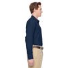 Harriton Men's Navy Paradise Long-Sleeve Performance Shirt