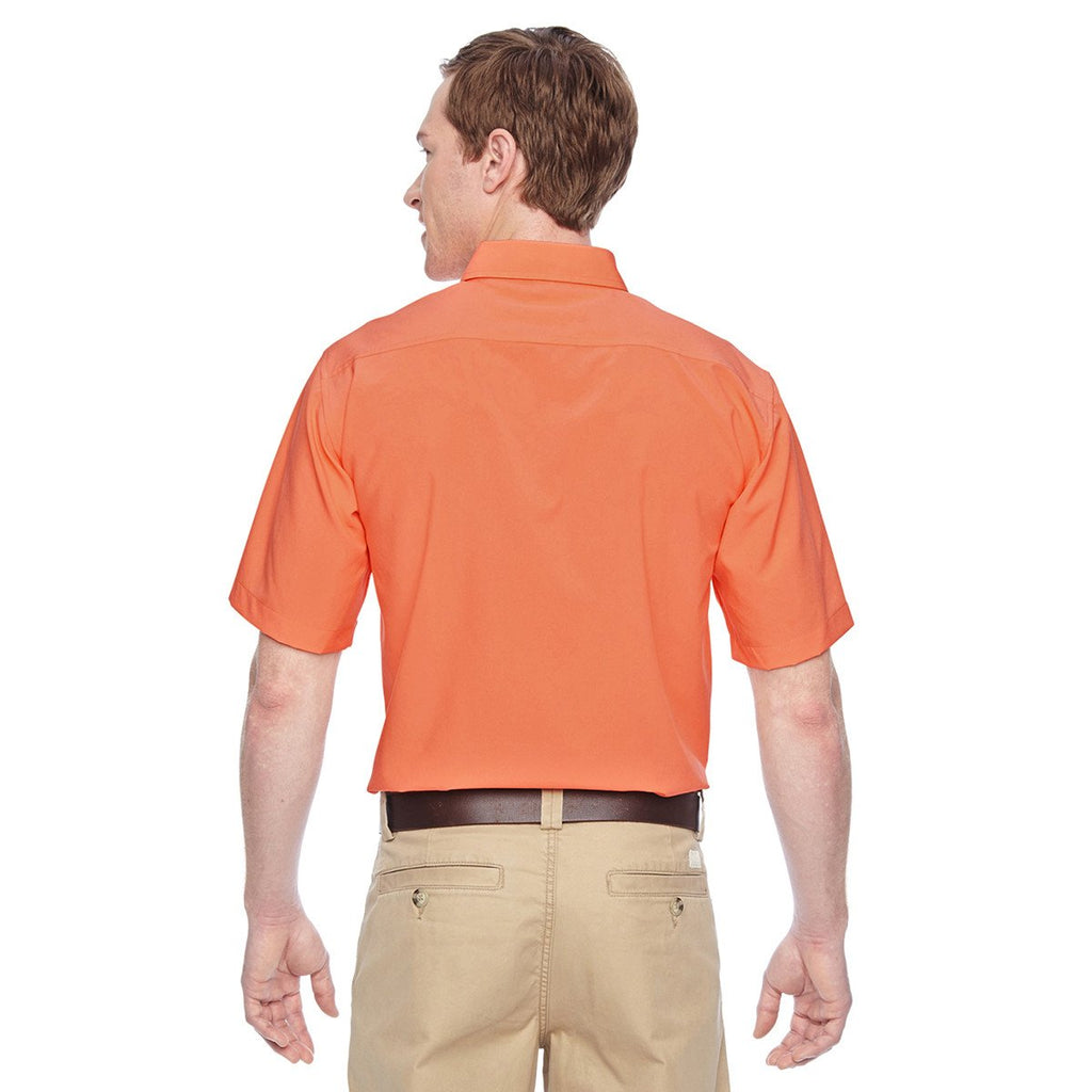 Harriton Men's Nectarine Paradise Short-Sleeve Performance Shirt