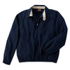 Harriton Men's Navy/Stone Microfiber Club Jacket