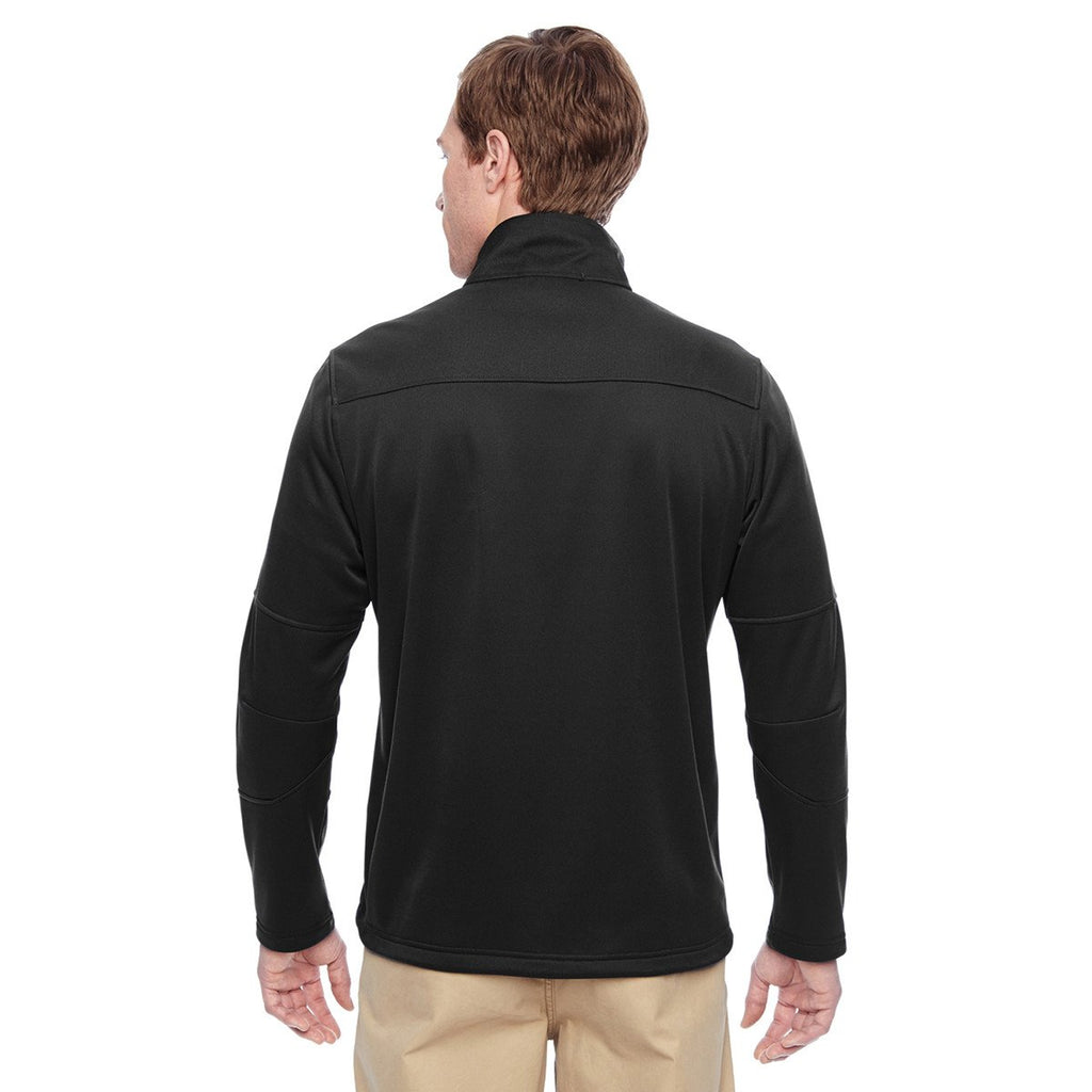 Harriton Men's Black Task Performance Fleece Full-Zip Jacket