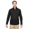 Harriton Men's Black Task Performance Fleece Full-Zip Jacket