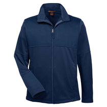 Harriton Men's Dark Navy Task Performance Fleece Full-Zip Jacket