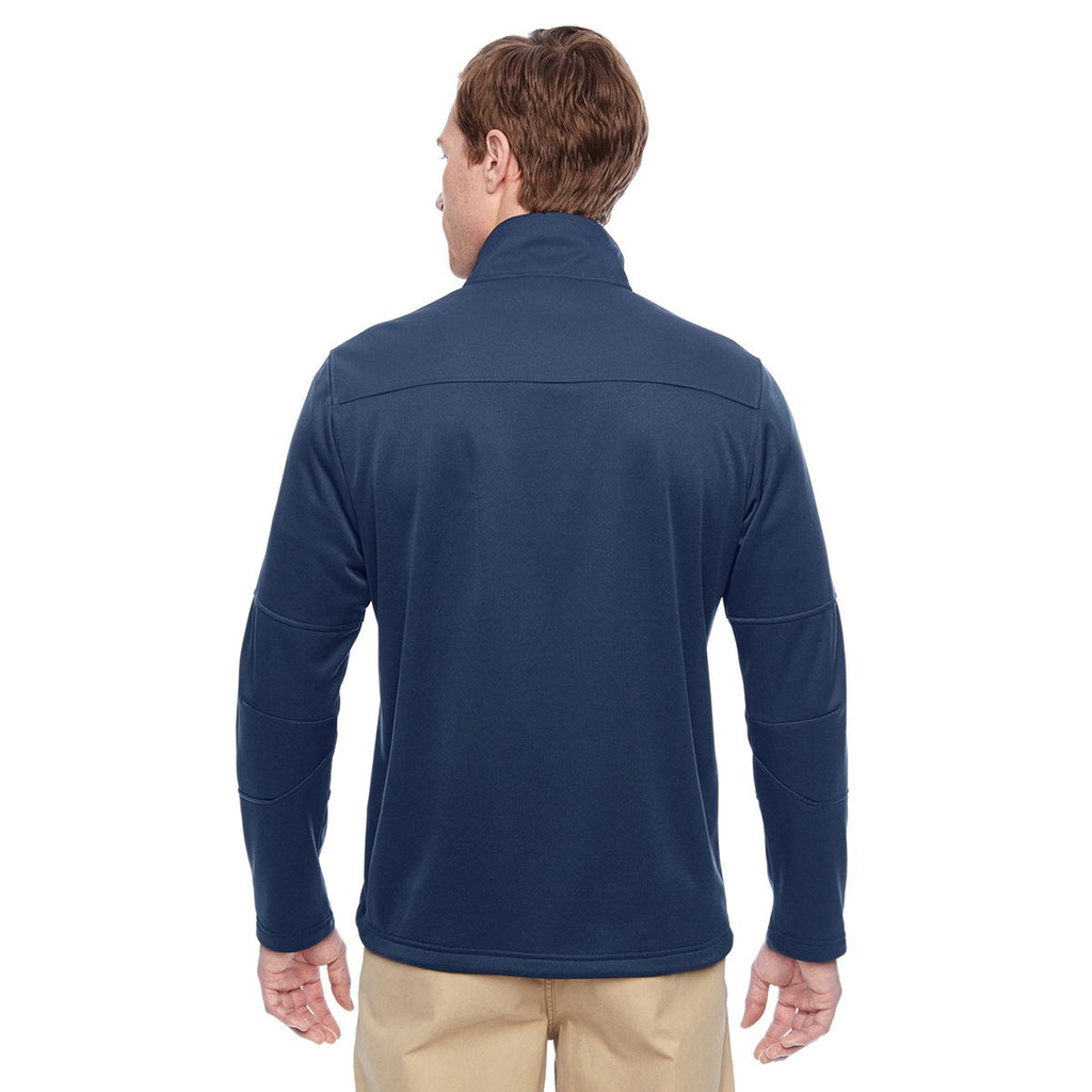 Harriton Men's Dark Navy Task Performance Fleece Full-Zip Jacket