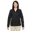 Harriton Women's Black Task Performance Fleece Full-Zip Jacket