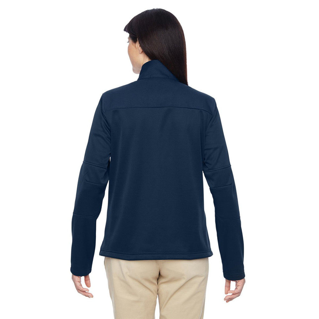 Harriton Women's Dark Navy Task Performance Fleece Full-Zip Jacket
