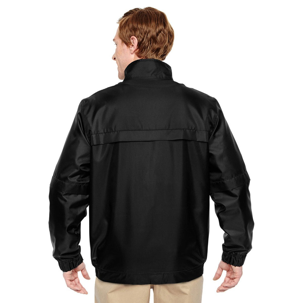 Harriton Men's Black Survey Fleece-Lined All-Season Jacket