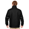 Harriton Men's Black/Safety Yellow Contract 3-in-1 Jacket with Daytime Hi-Vis Fleece Vest