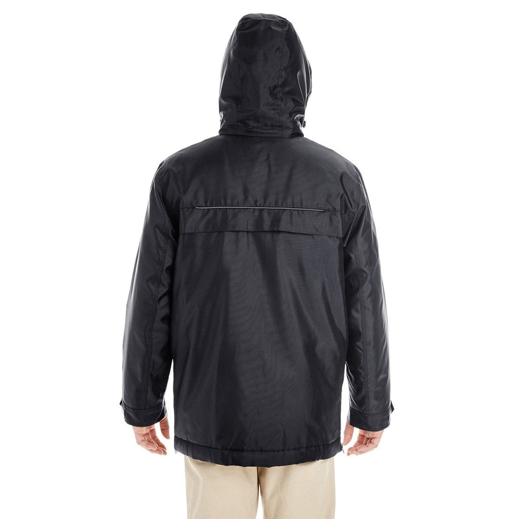 Harriton Men's Black Axle Insulated Cargo Jacket