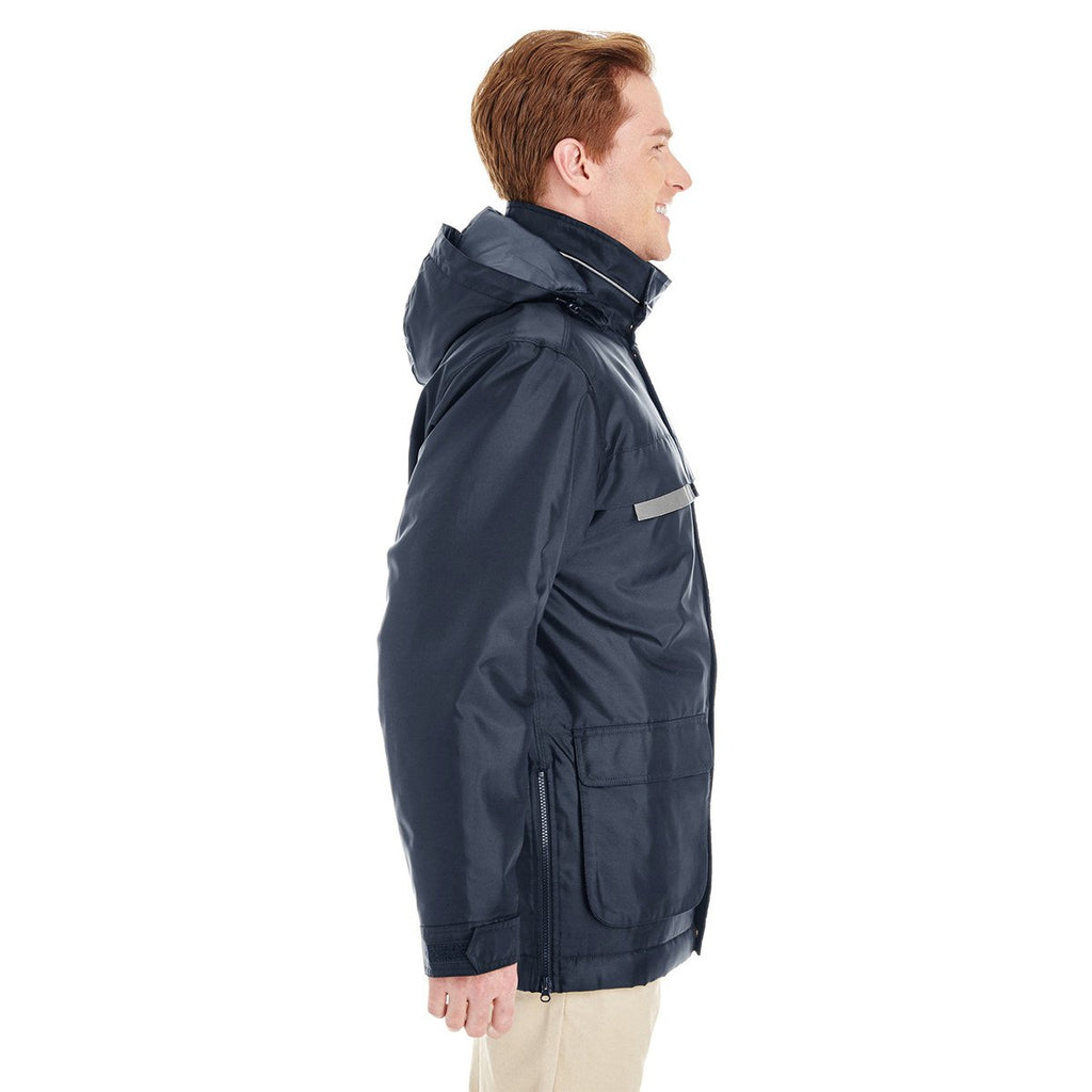 Harriton Men's Dark Navy Axle Insulated Cargo Jacket