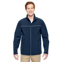 Harriton Men's Dark Navy Echo Soft Shell Jacket