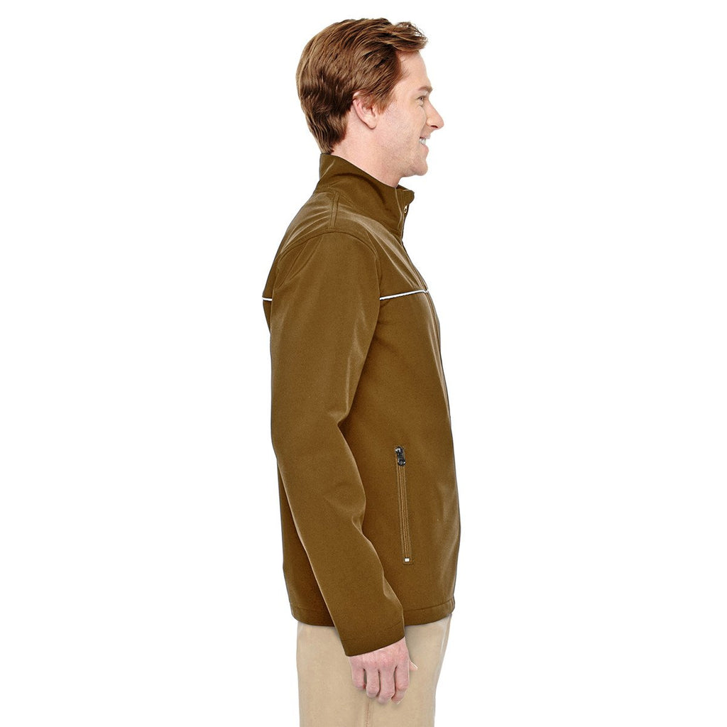 Harriton Men's Duck Brown Echo Soft Shell Jacket