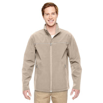 Harriton Men's Khaki Echo Soft Shell Jacket