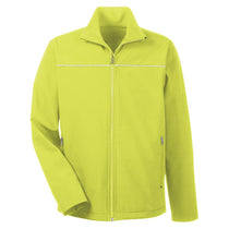 Harriton Men's Safety Yellow Echo Soft Shell Jacket
