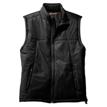 Harriton Men's Black Essential Polyfill Vest