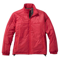 Harriton Men's Red Essential Polyfill Jacket