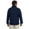 Harriton Men's Navy 8 oz. Quarter-Zip Fleece Pullover