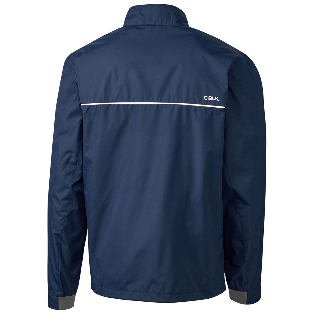 Cutter & Buck Men's Navy/Elemental Grey Oakridge Windbreaker