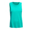 Expert Women's Bright Teal American MoCA Dropped Armhole Muscle Tee