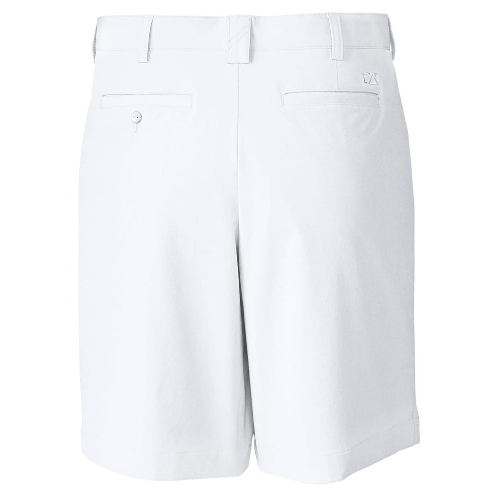 Cutter & Buck Men's White Tall DryTec Bainbridge FF Short