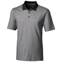 Cutter & Buck Men's Black Forge Polo Tonal Stripe