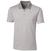 Cutter & Buck Men's Polished Forge Polo Tonal Stripe Tailored Fit