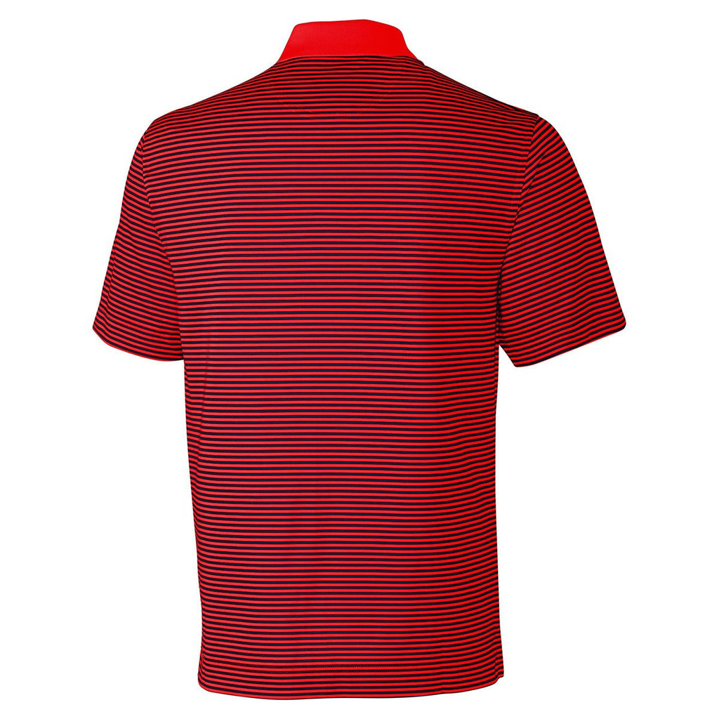 Cutter & Buck Men's Black/Red DryTec Trevor Stripe Polo