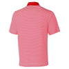 Cutter & Buck Men's Cardinal Red/White DryTec Trevor Stripe Polo